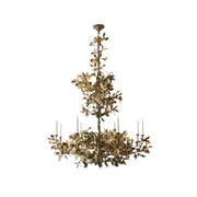 Spring Oak Tree Chandelier in a grand room setting.