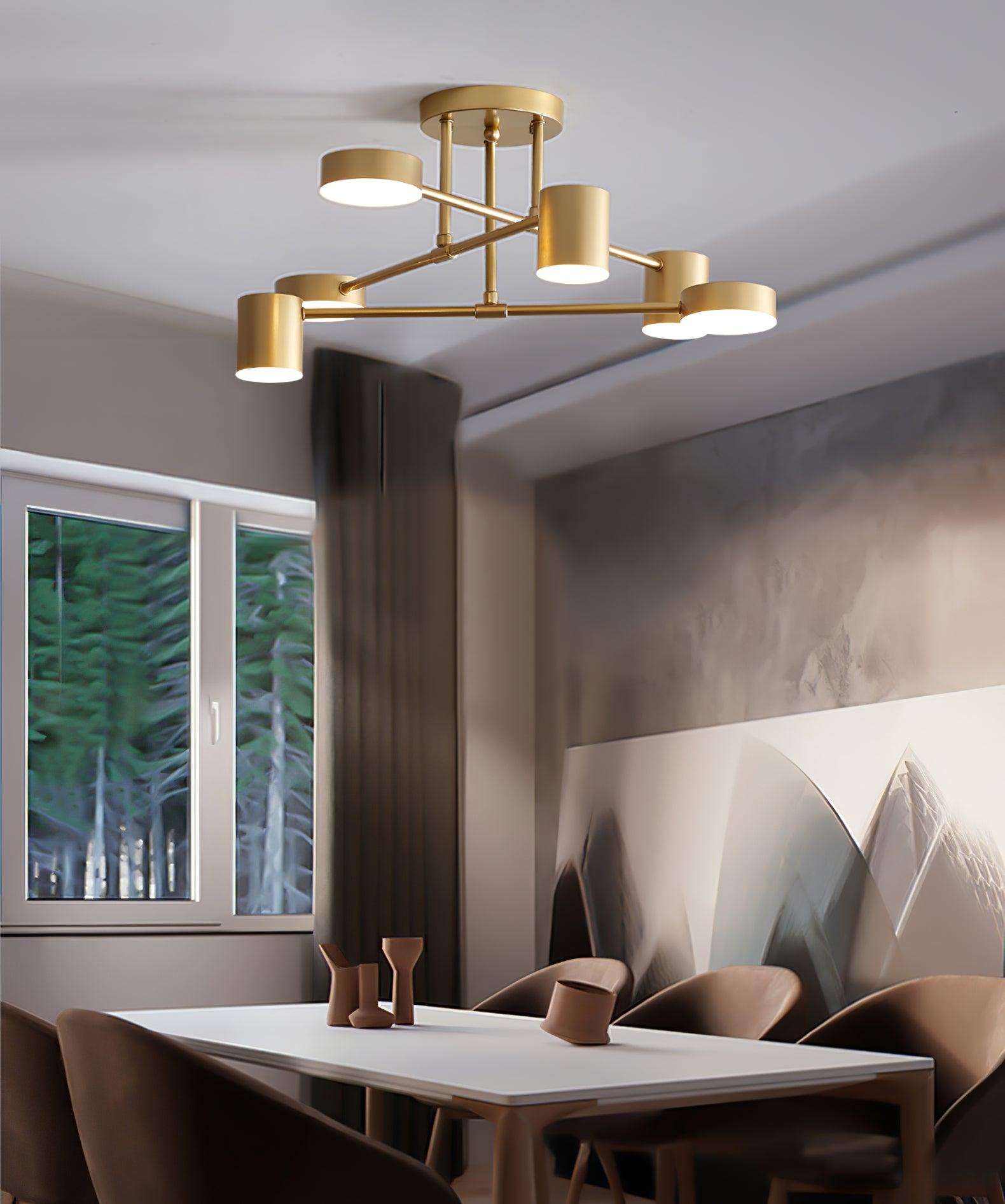 Sputnik Ceiling Light-Neutral Decor
