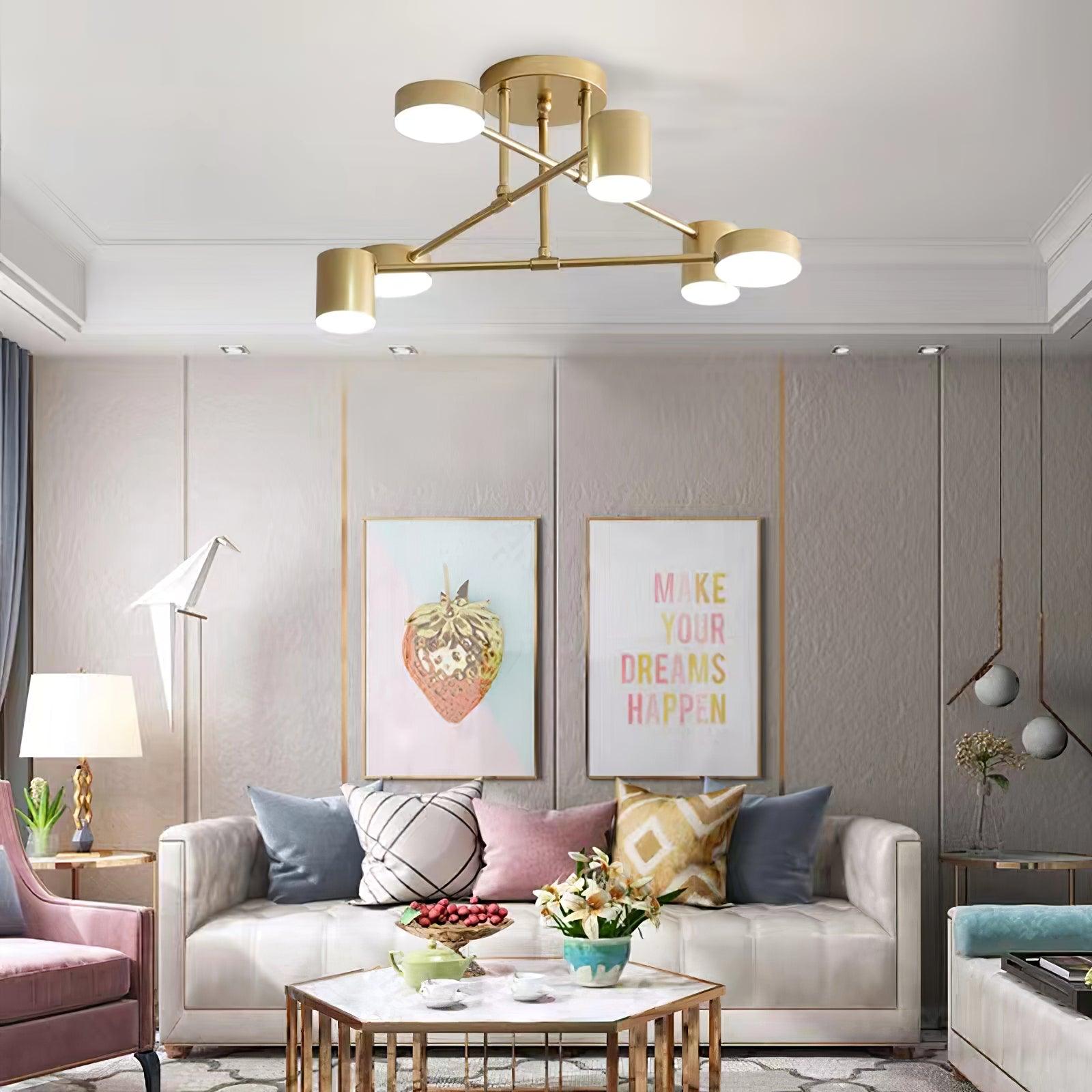 Sputnik Ceiling Light-Neutral Decor