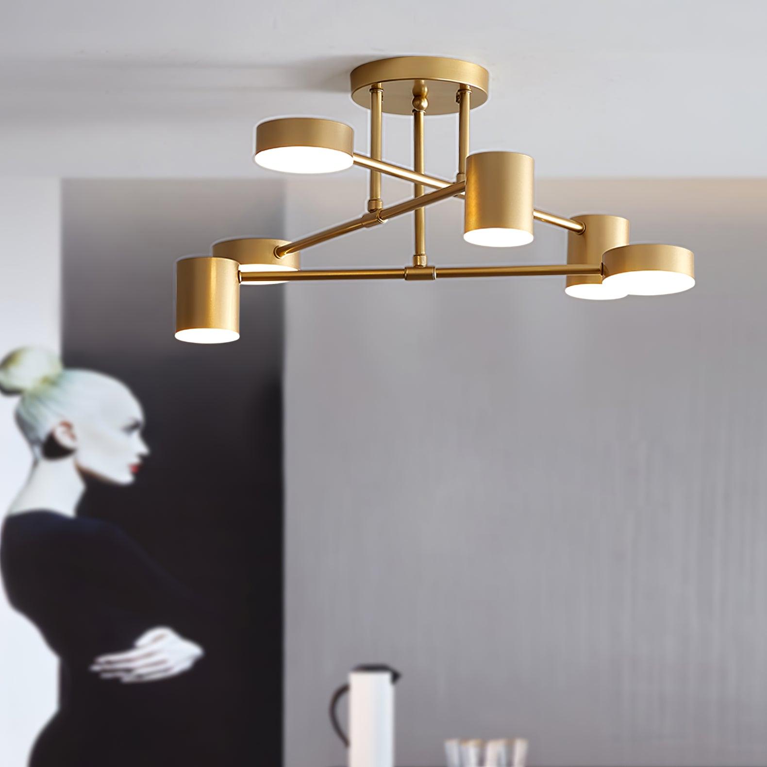 Sputnik Ceiling Light-Neutral Decor