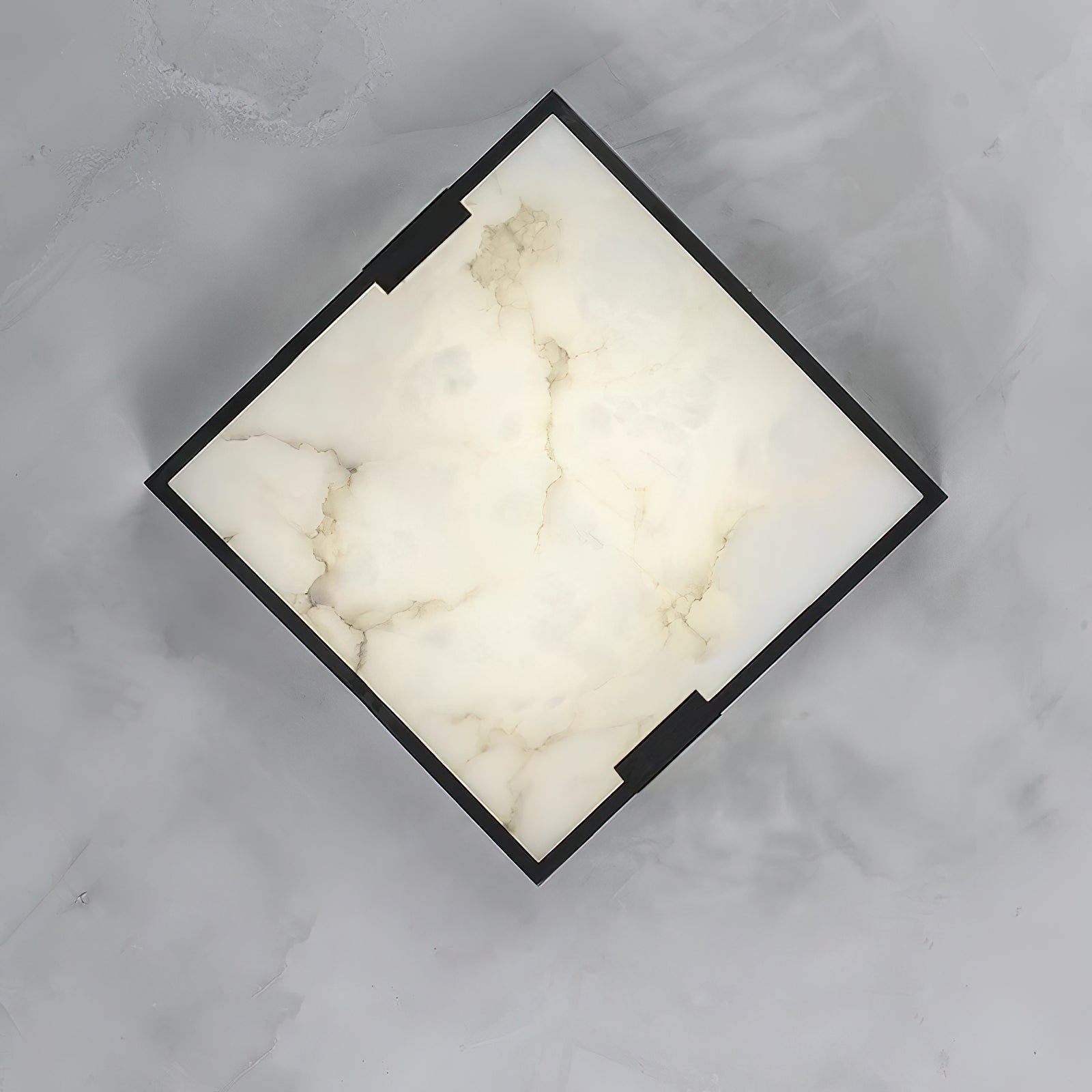 Kevenq Minimalist Alabaster Ceiling Light-Neutral Decor