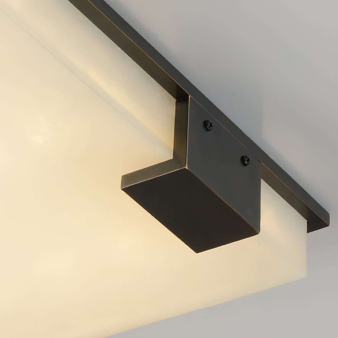 Kevenq Minimalist Alabaster Ceiling Light-Neutral Decor