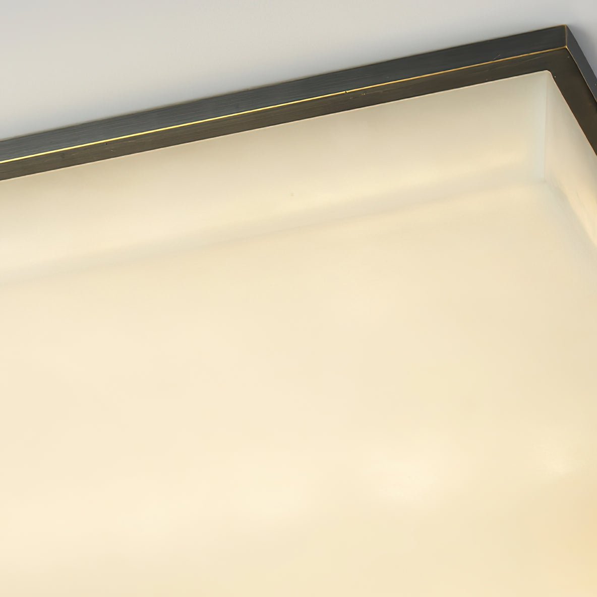 Kevenq Minimalist Alabaster Ceiling Light-Neutral Decor