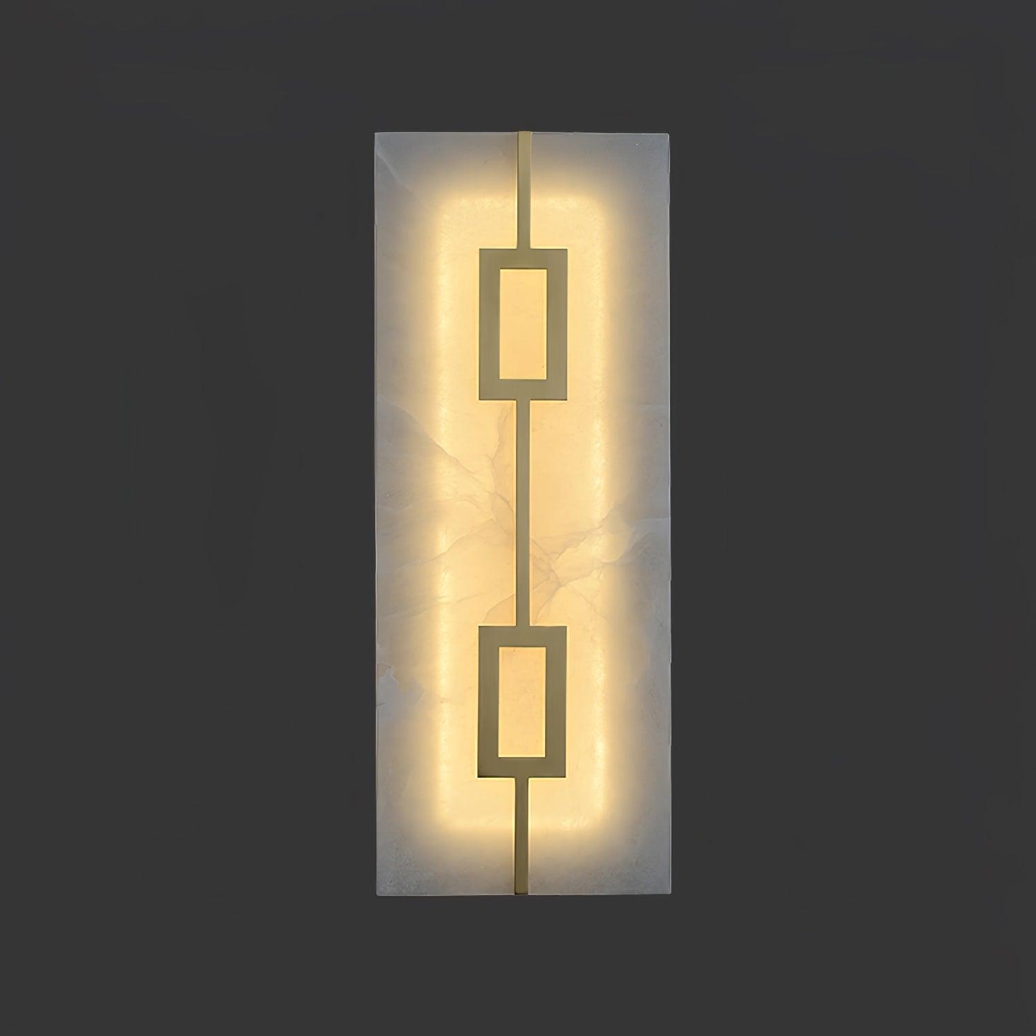 Alvelor Geometric Alabaster Wall Light-Neutral Decor