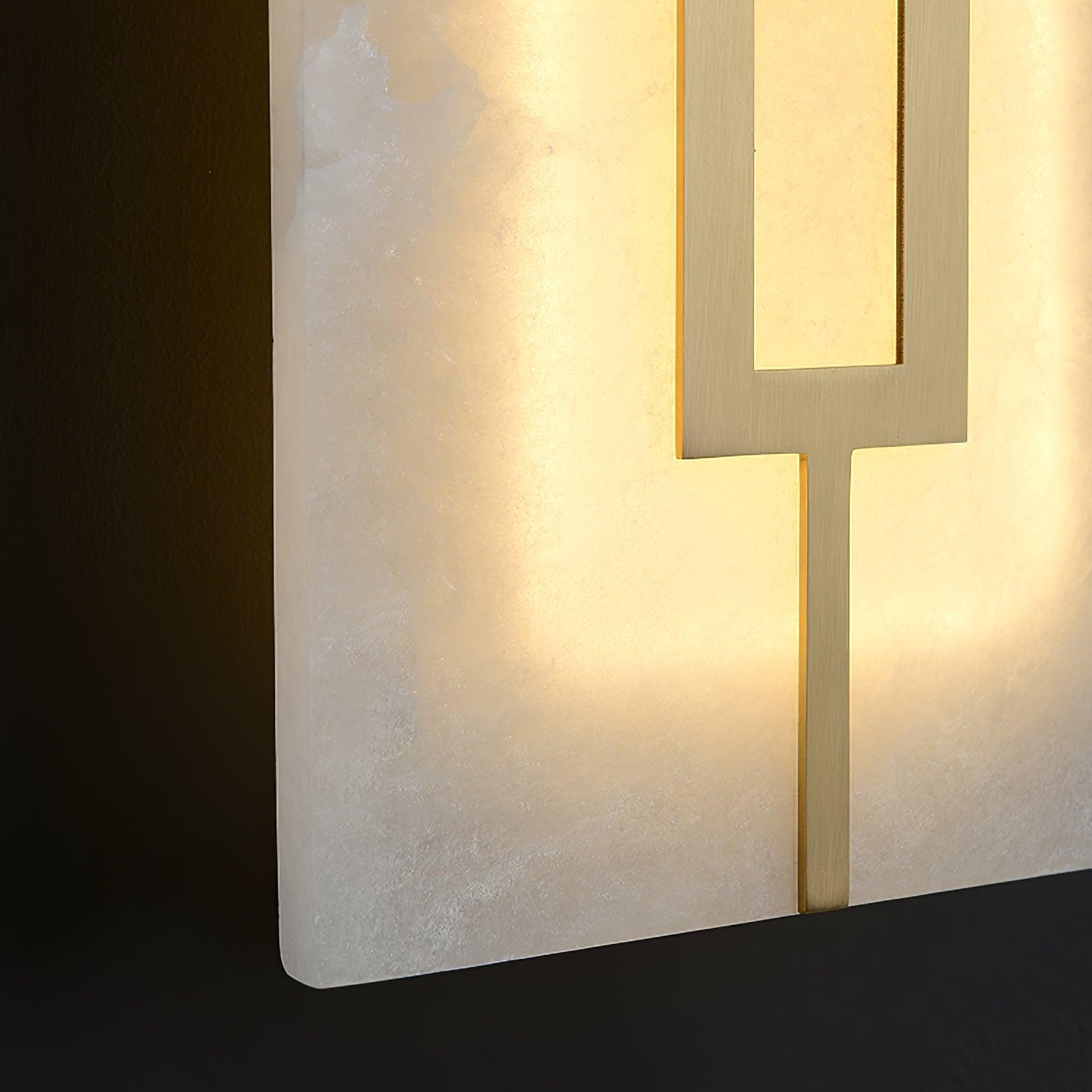 Alvelor Geometric Alabaster Wall Light-Neutral Decor