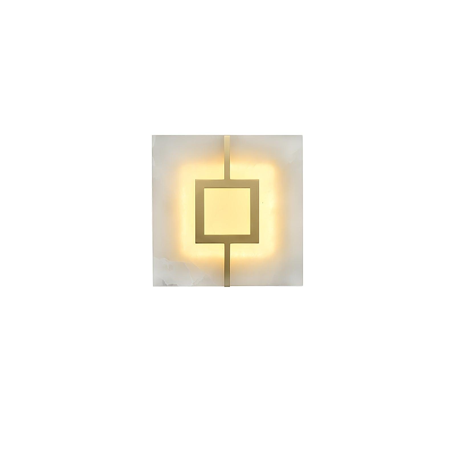 Alvelor Geometric Alabaster Wall Light-Neutral Decor