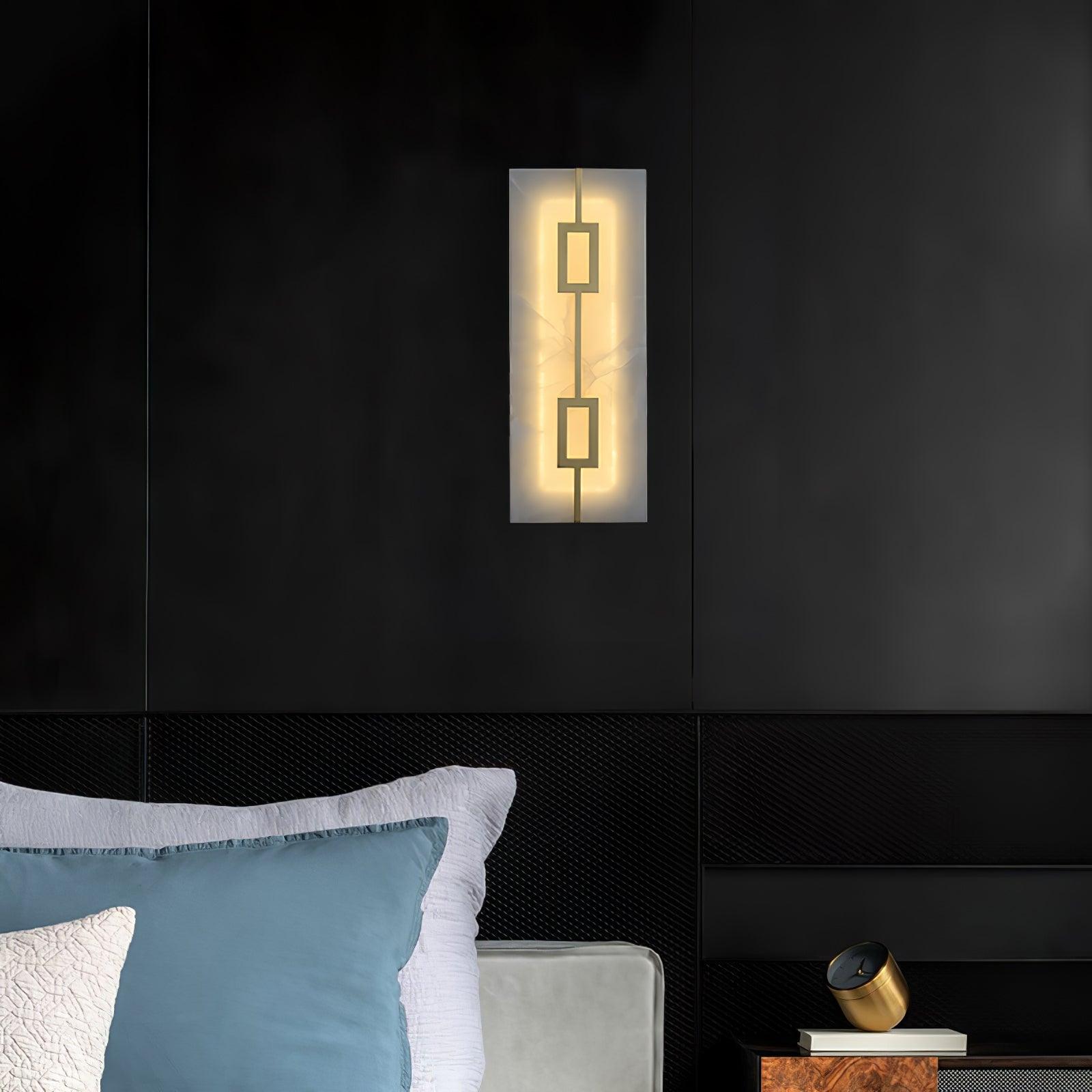 Alvelor Geometric Alabaster Wall Light-Neutral Decor