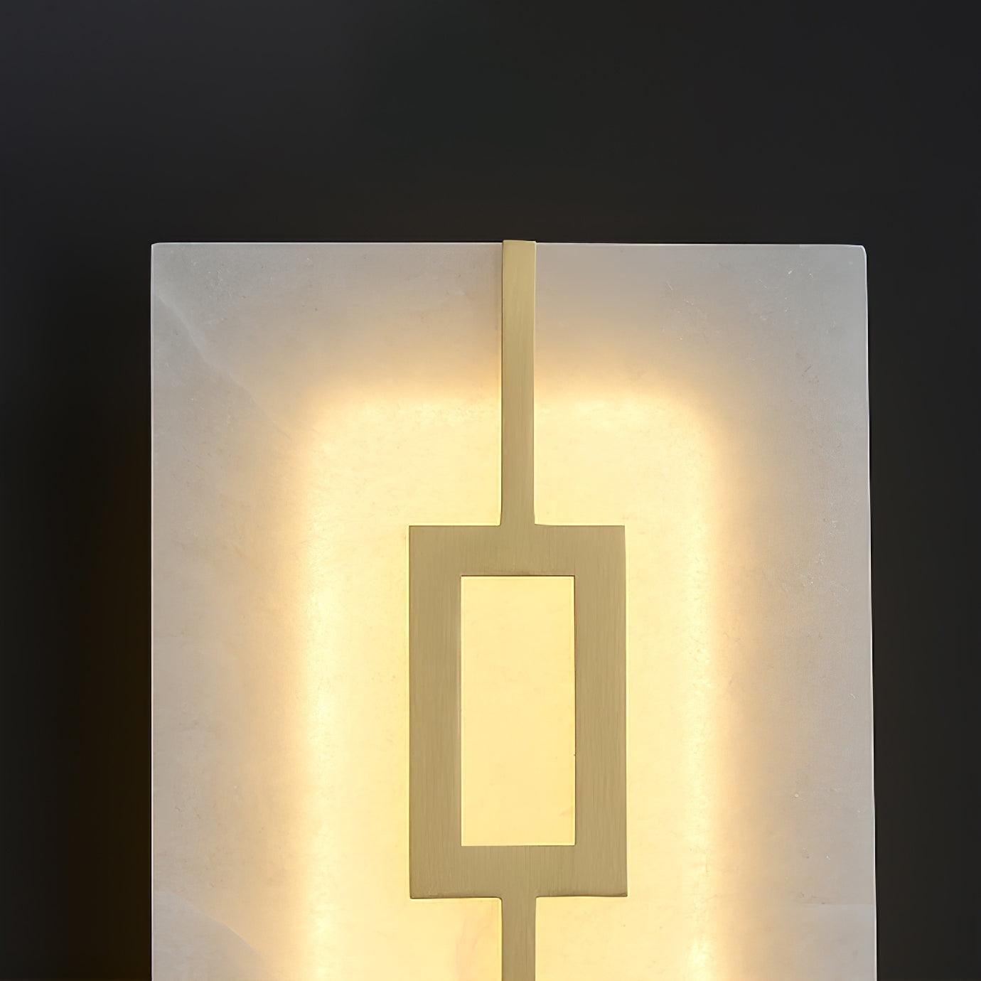 Alvelor Geometric Alabaster Wall Light-Neutral Decor