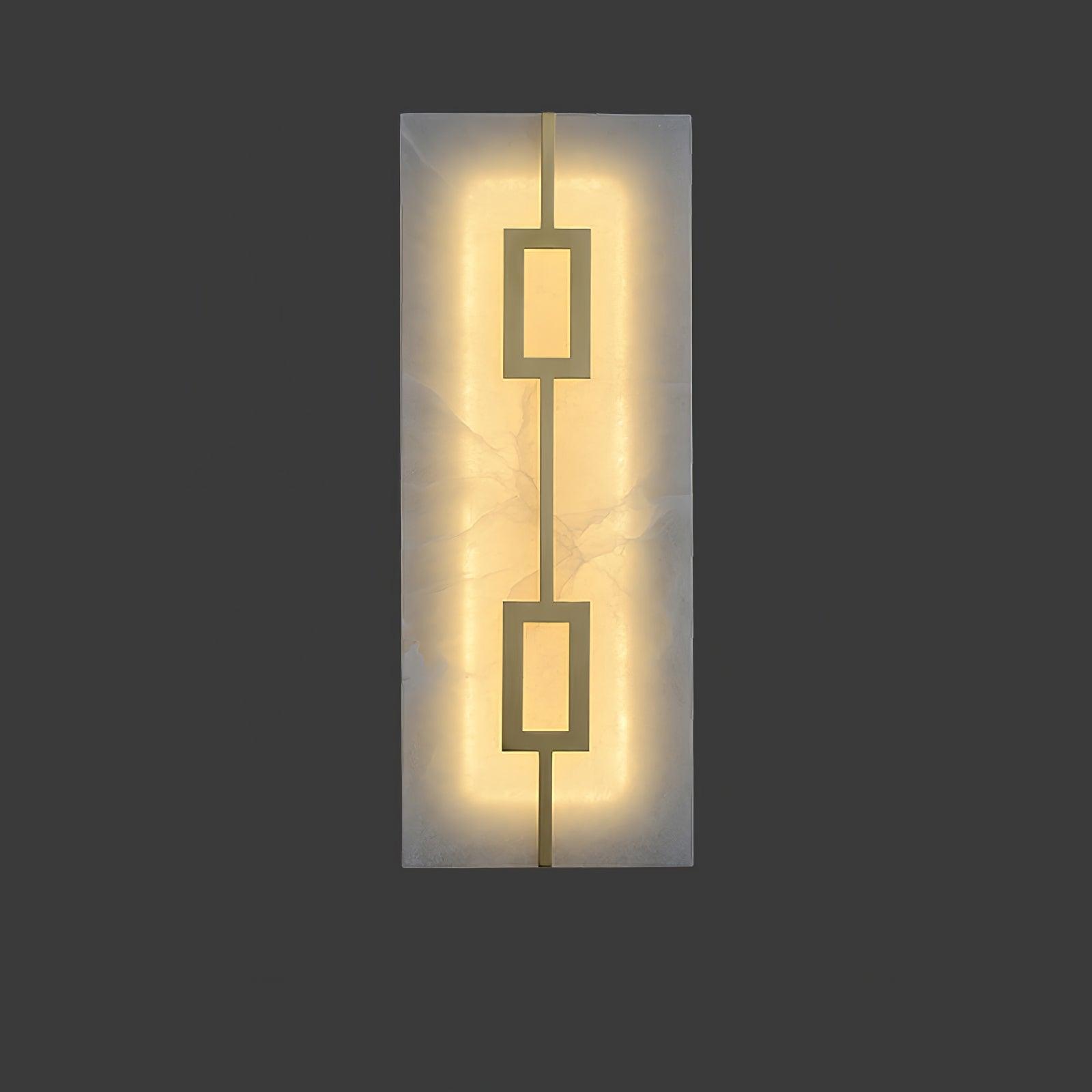 Alvelor Geometric Alabaster Wall Light-Neutral Decor