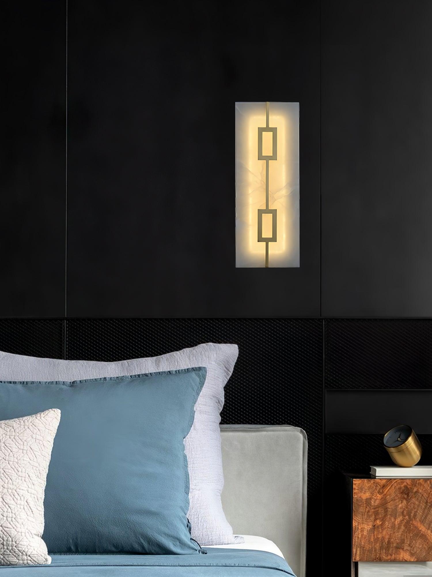 Alvelor Geometric Alabaster Wall Light-Neutral Decor