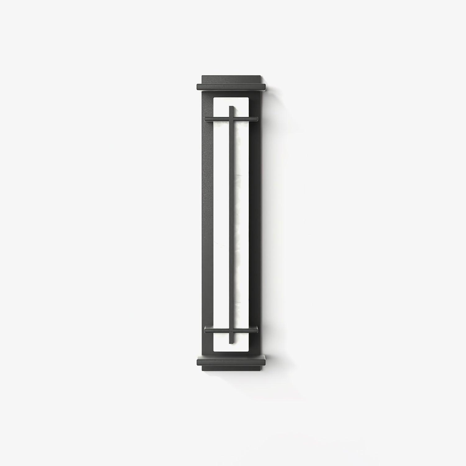 Ray Square Outdoor Wall Light Imitation Alabaster Waterproof-Neutral Decor