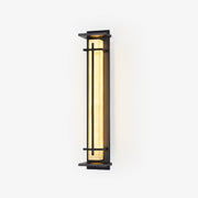 Ray Square Outdoor Wall Light Imitation Alabaster Waterproof-Neutral Decor