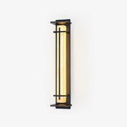 Square Outdoor Alabaster Wall Light-Neutral Decor