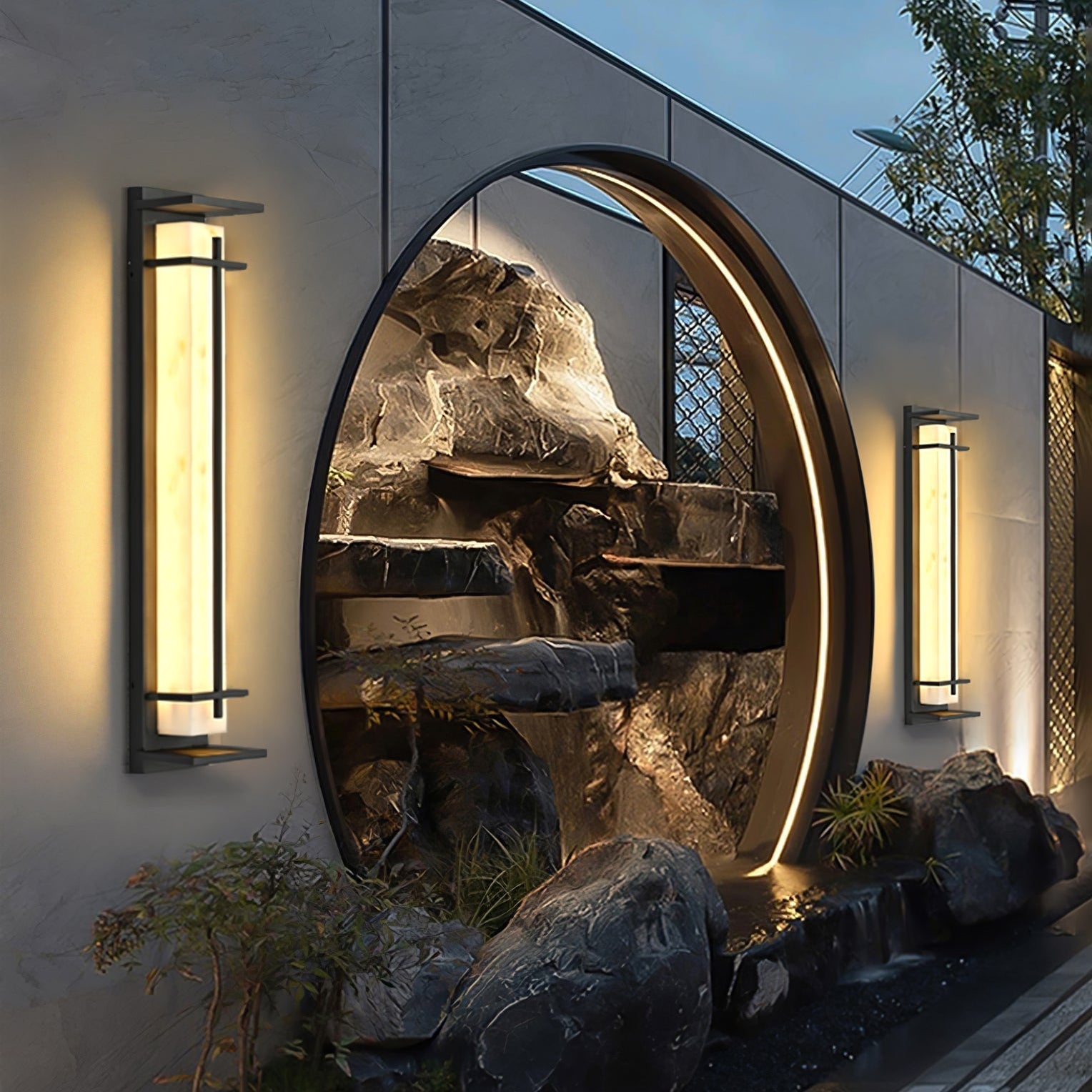 Avelo Glass Wall Light-Neutral Decor