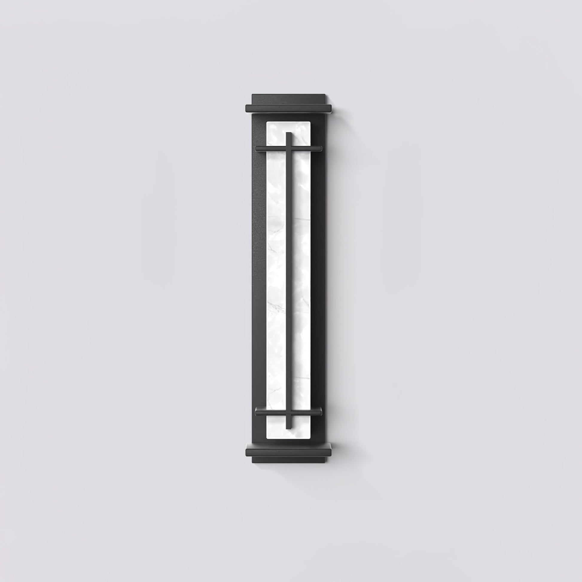 Ray Square Outdoor Wall Light Imitation Alabaster Waterproof-Neutral Decor