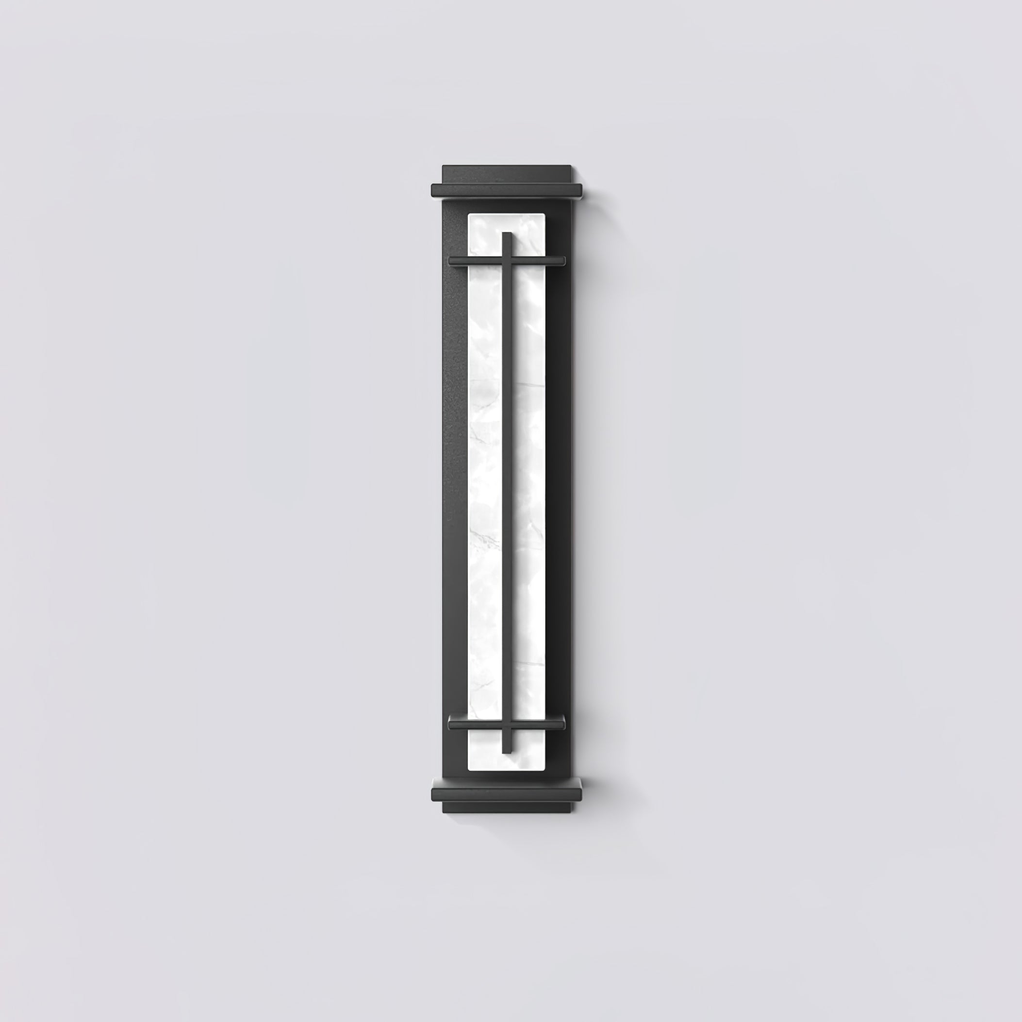 Ray Square Outdoor Wall Light Imitation Alabaster Waterproof-Neutral Decor
