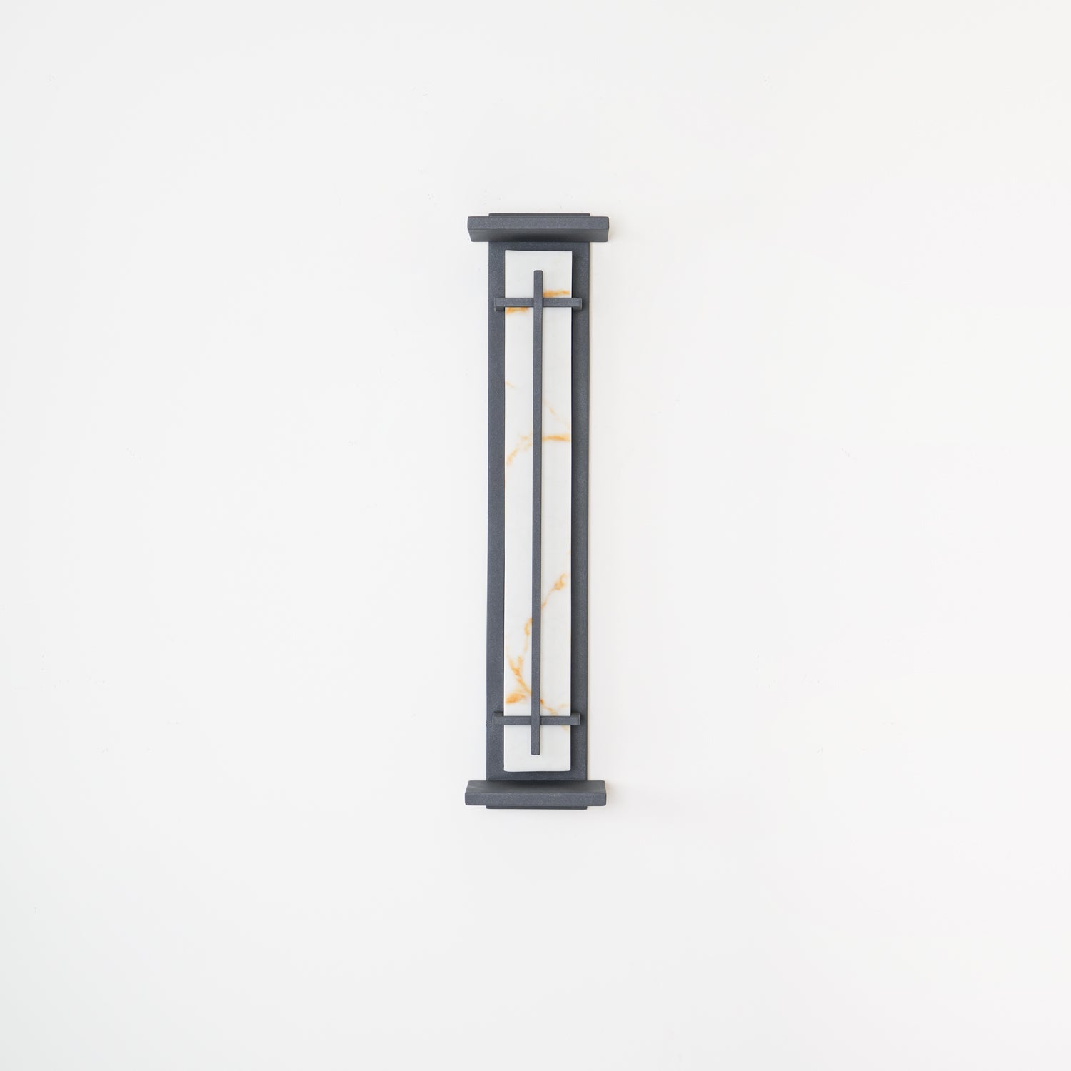 Ray Square Outdoor Wall Light Imitation Alabaster Waterproof-Neutral Decor