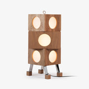 Zalynora Stacked Wood Floor Lamp-Neutral Decor