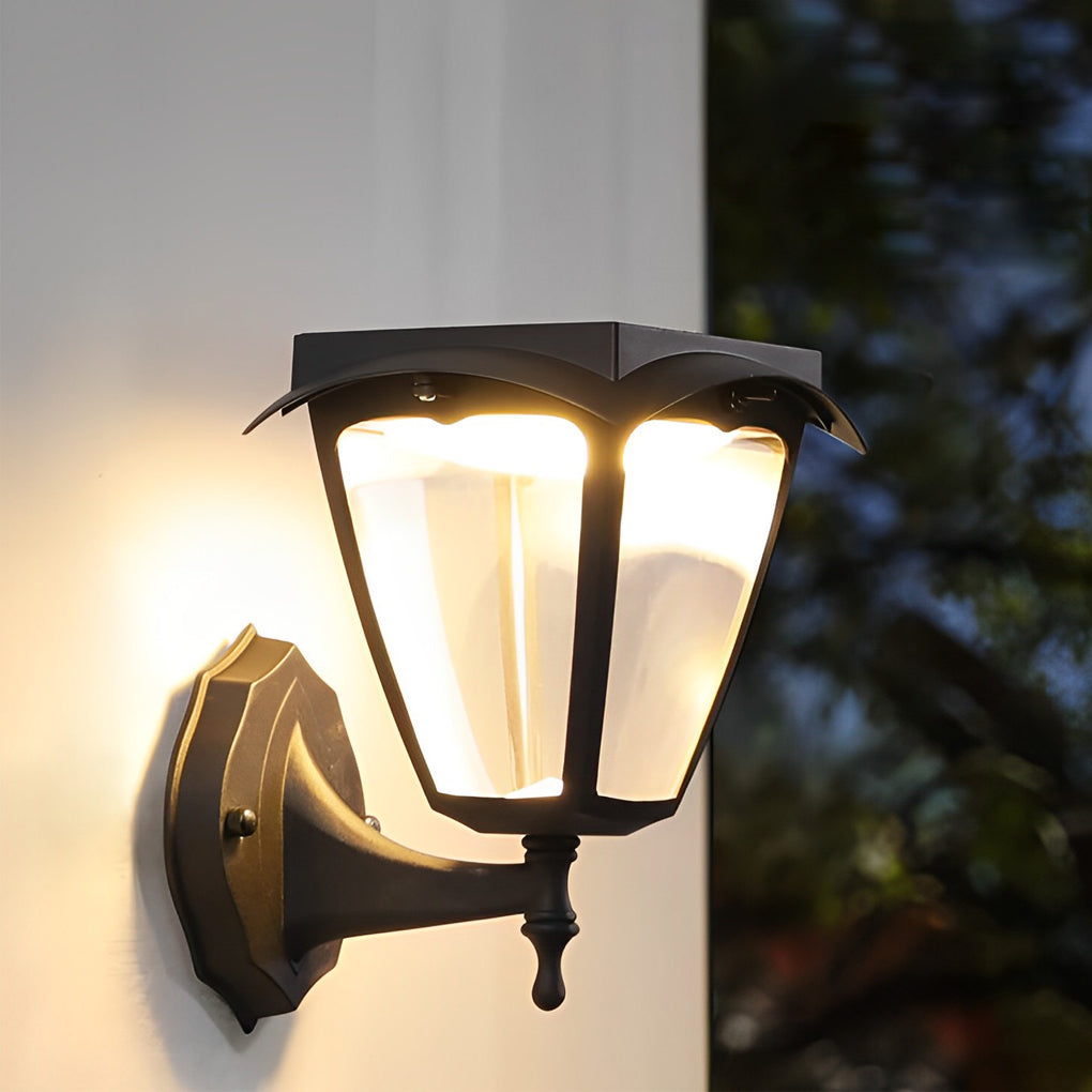Fern Solar Powered Porch LED Outdoor Wall Light
