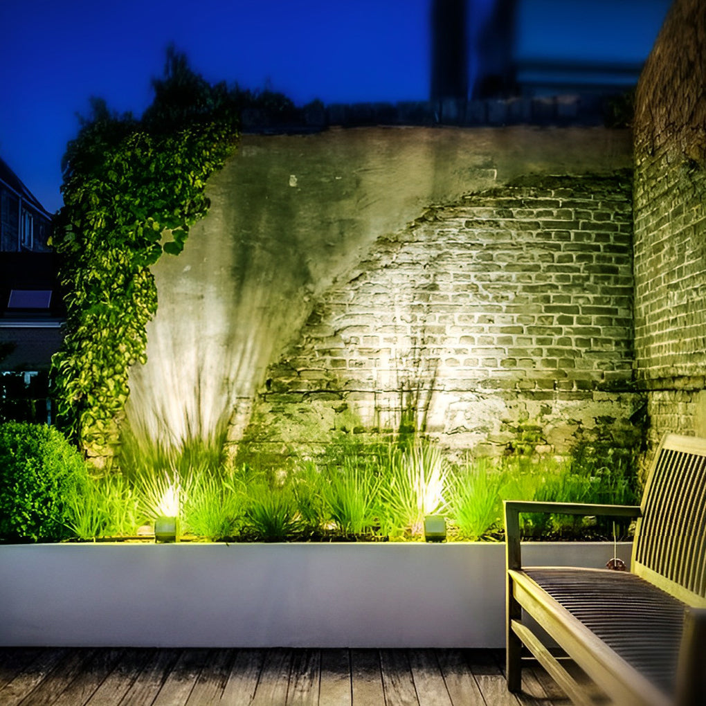 Dutiful Adjustable Square Colorful Outdoor Spotlight Wall Lights