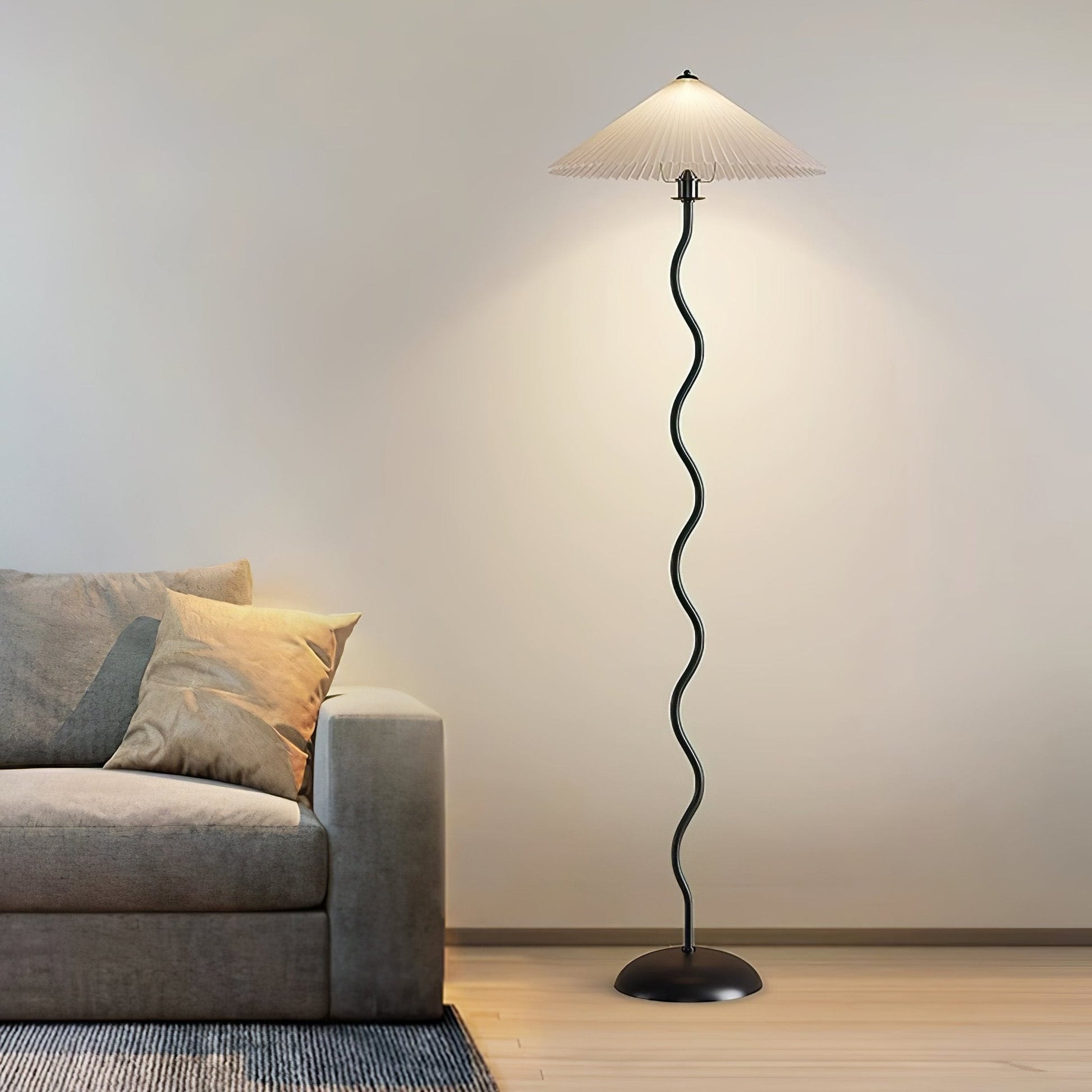 Lioraven Fabric Minimalist Floor Lamp-Neutral Decor
