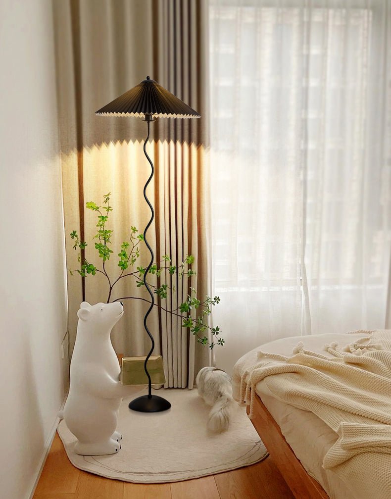 Lioraven Fabric Minimalist Floor Lamp-Neutral Decor