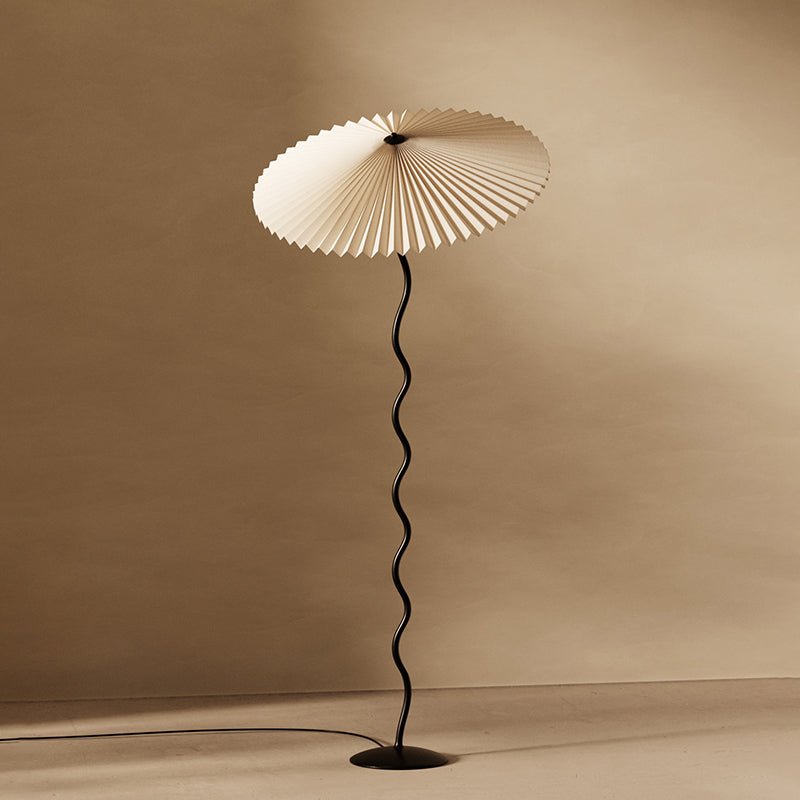 Lioraven Fabric Minimalist Floor Lamp-Neutral Decor