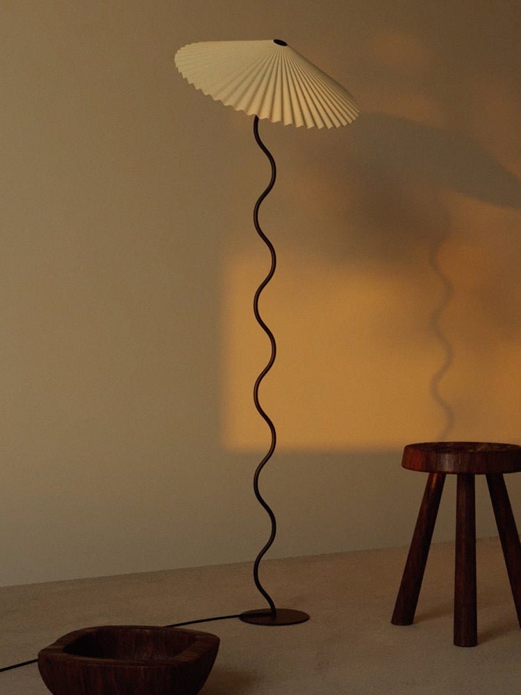 Lioraven Fabric Minimalist Floor Lamp-Neutral Decor