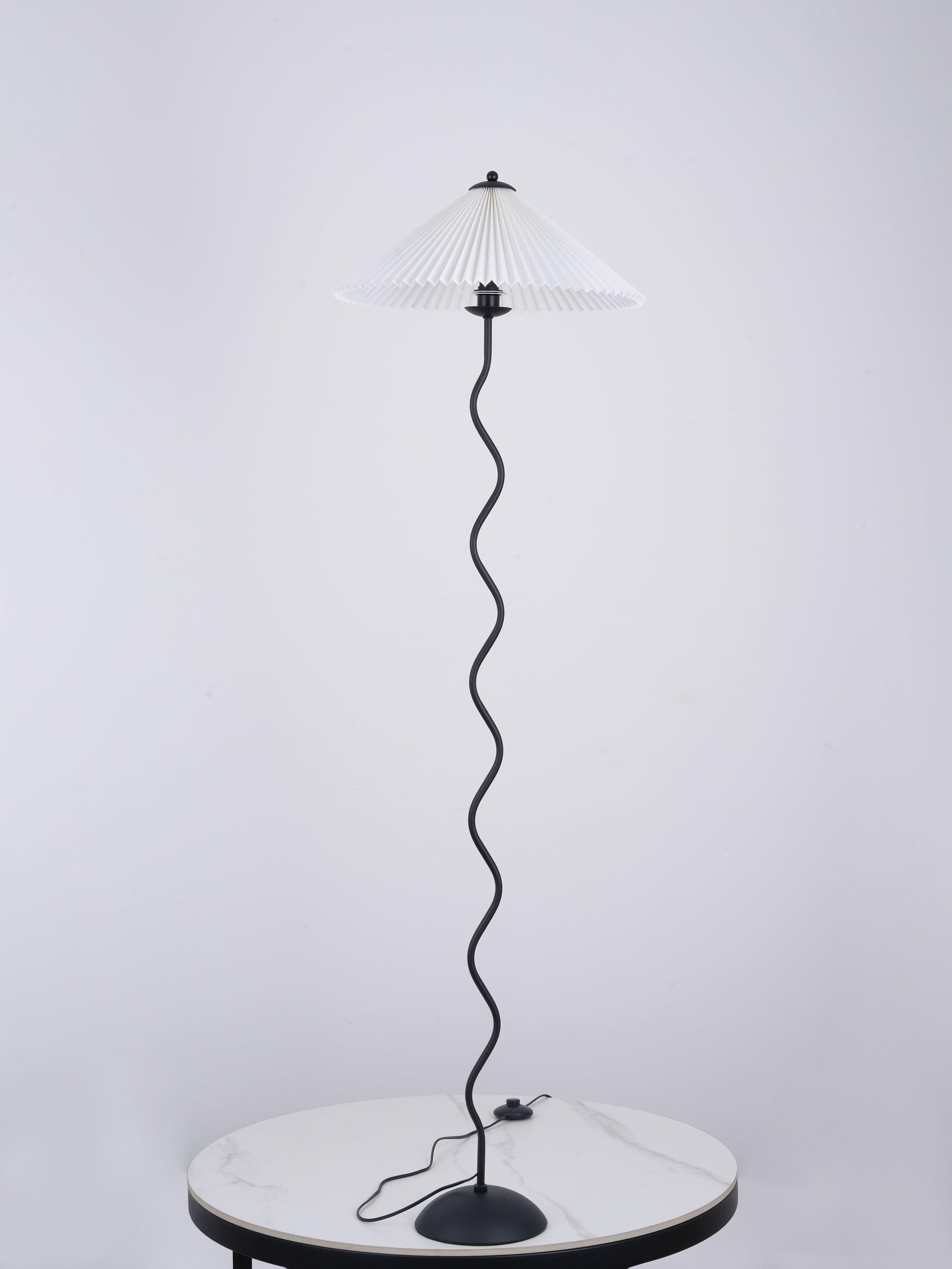Lioraven Fabric Minimalist Floor Lamp-Neutral Decor