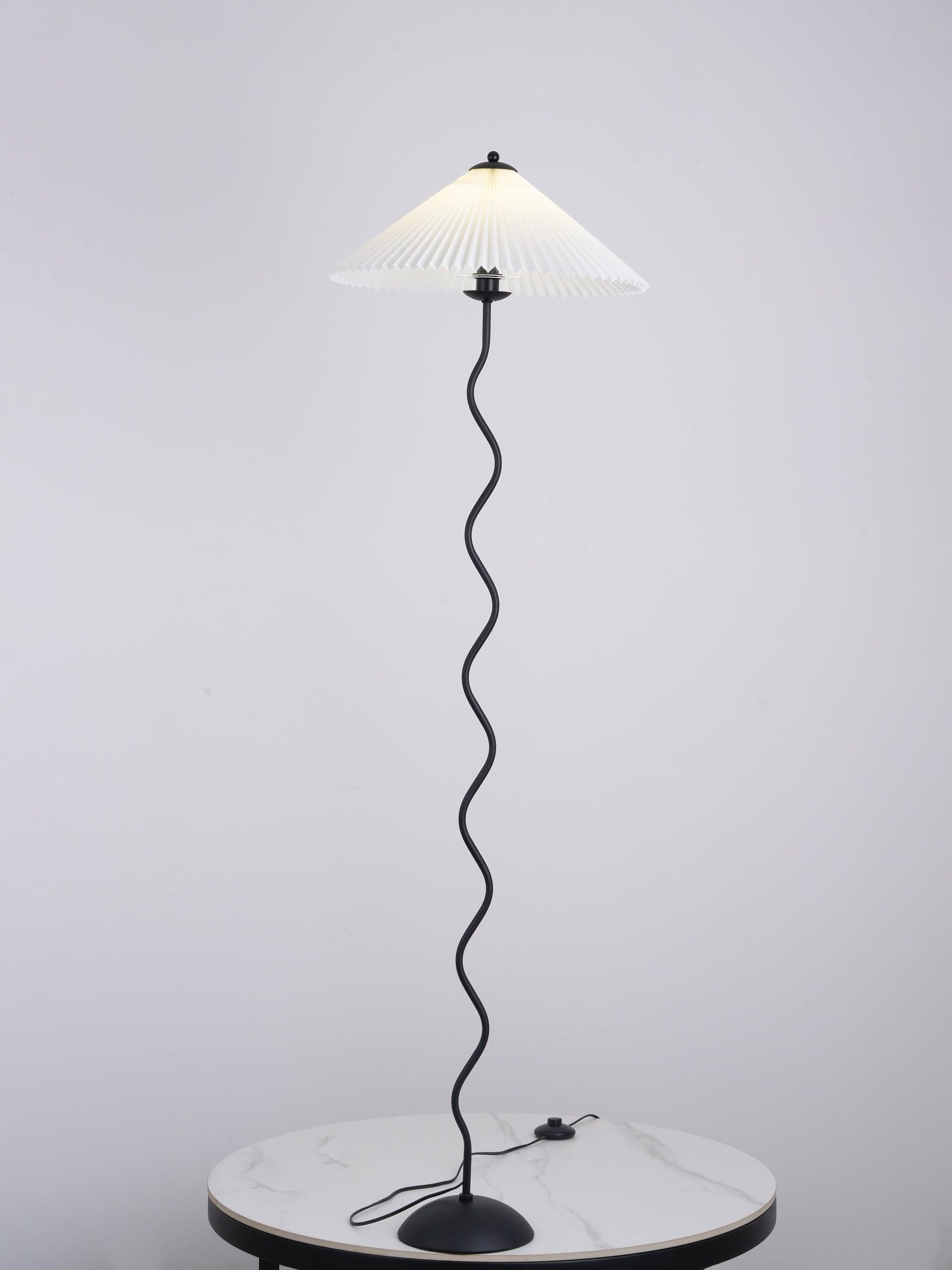 Lioraven Fabric Minimalist Floor Lamp-Neutral Decor