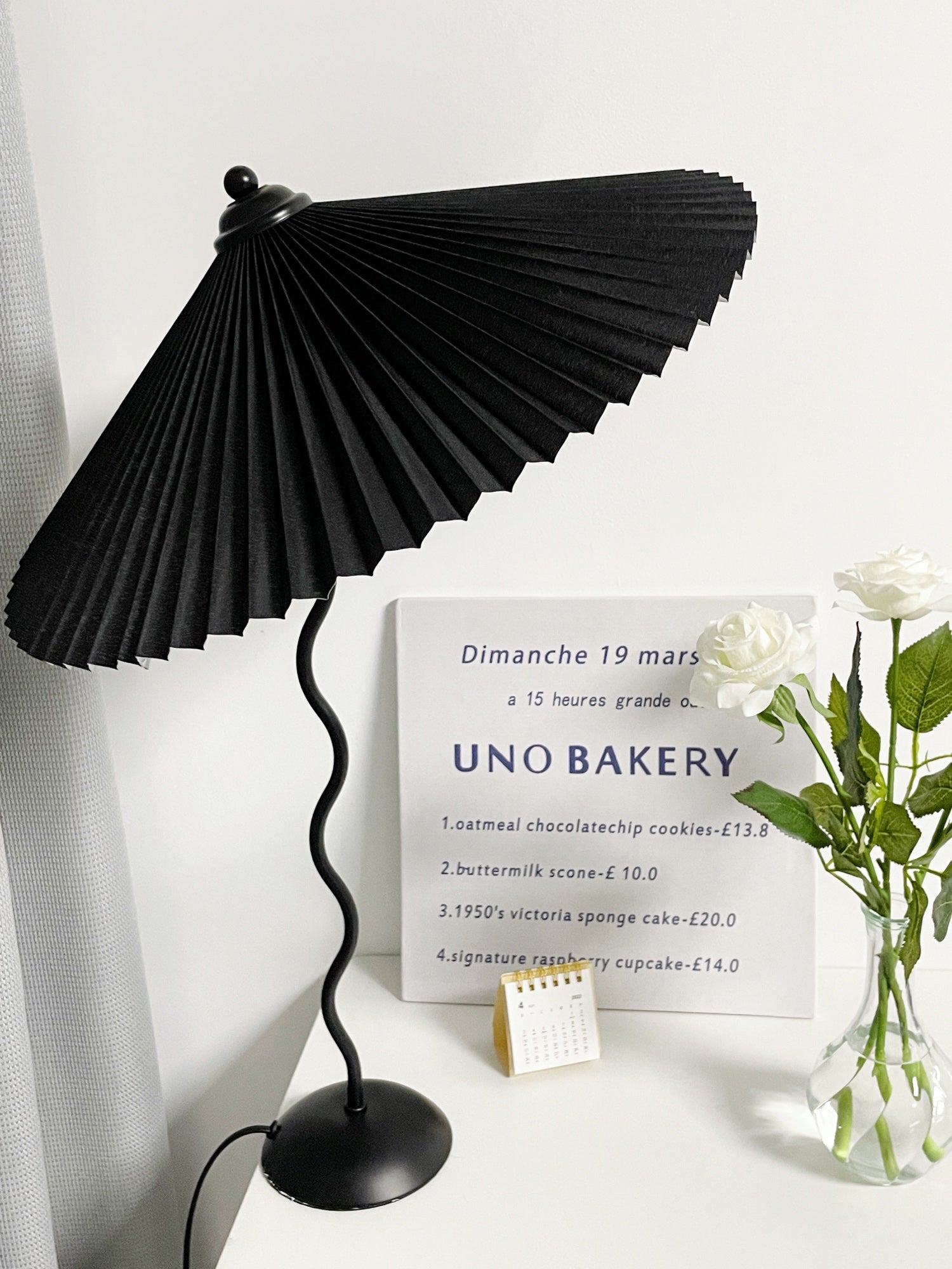 Vioro Fabric Table Lamp-Neutral Decor