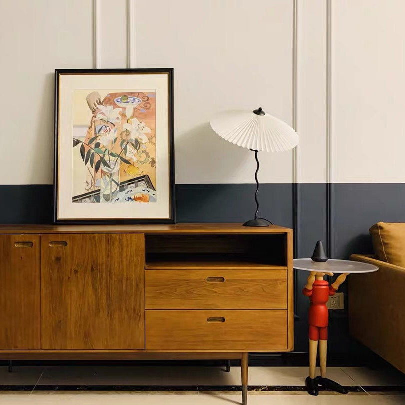 Vioro Fabric Table Lamp-Neutral Decor