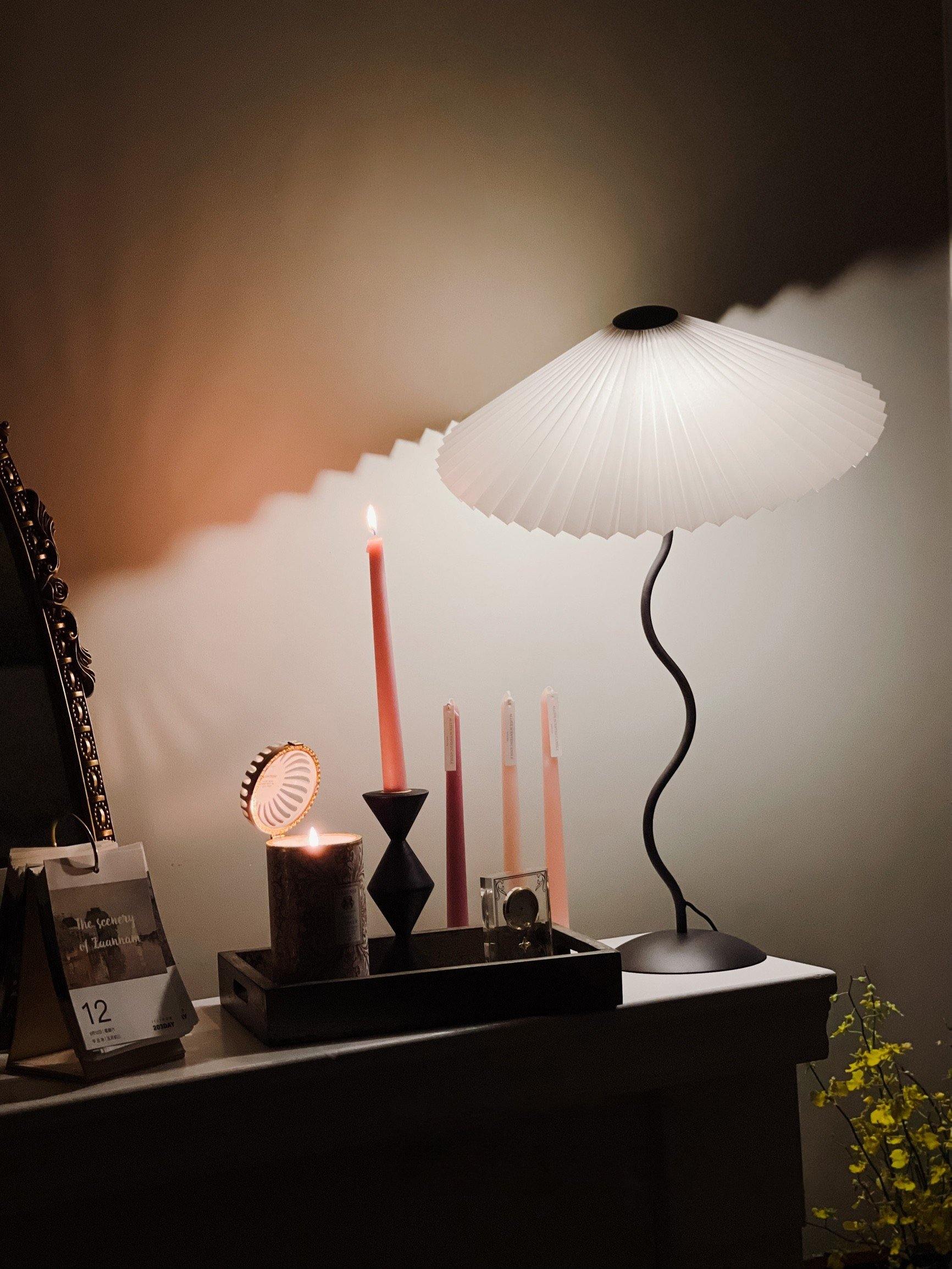 Vioro Fabric Table Lamp-Neutral Decor