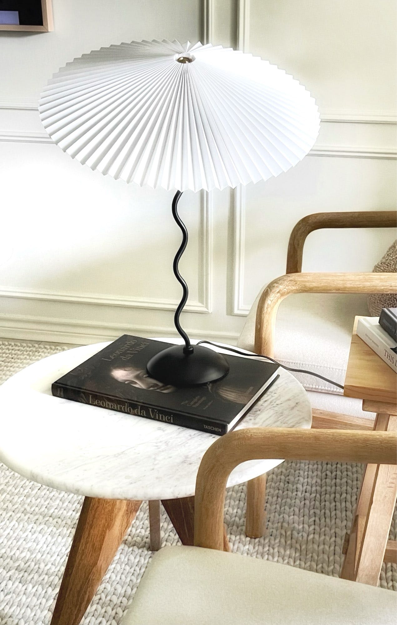 Vioro Fabric Table Lamp-Neutral Decor