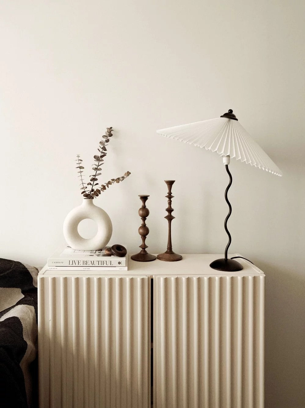 Vioro Fabric Table Lamp-Neutral Decor