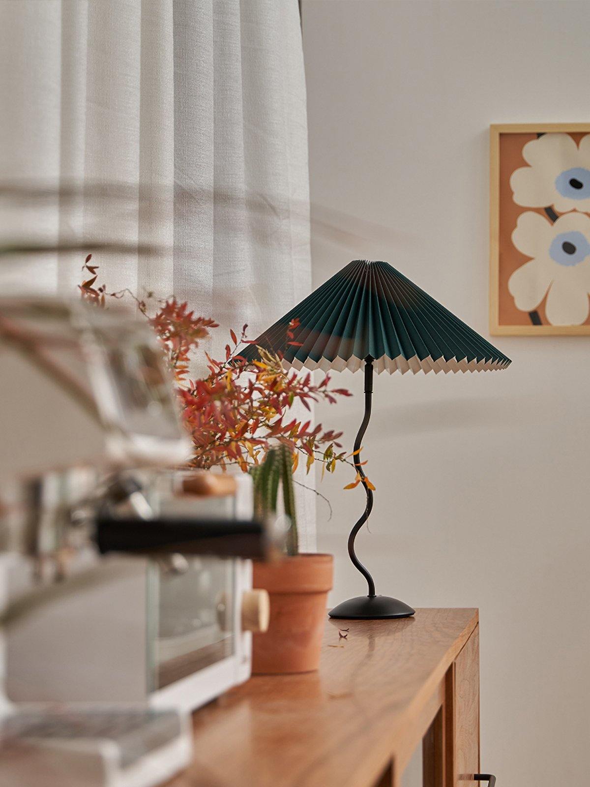 Vioro Fabric Table Lamp-Neutral Decor