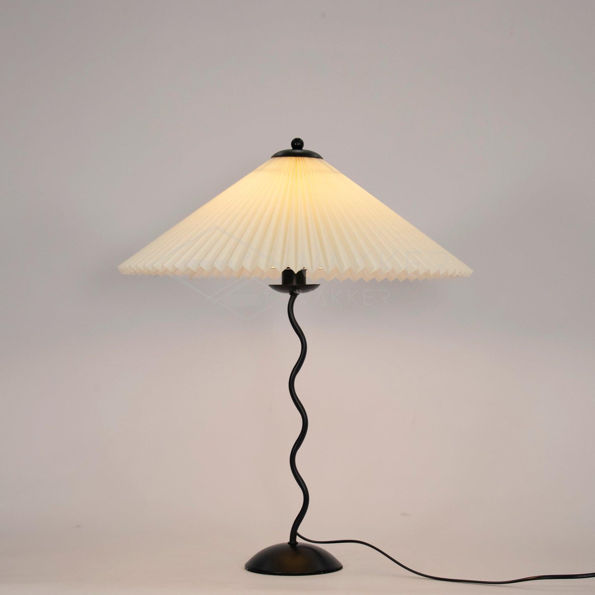 Vioro Fabric Table Lamp-Neutral Decor