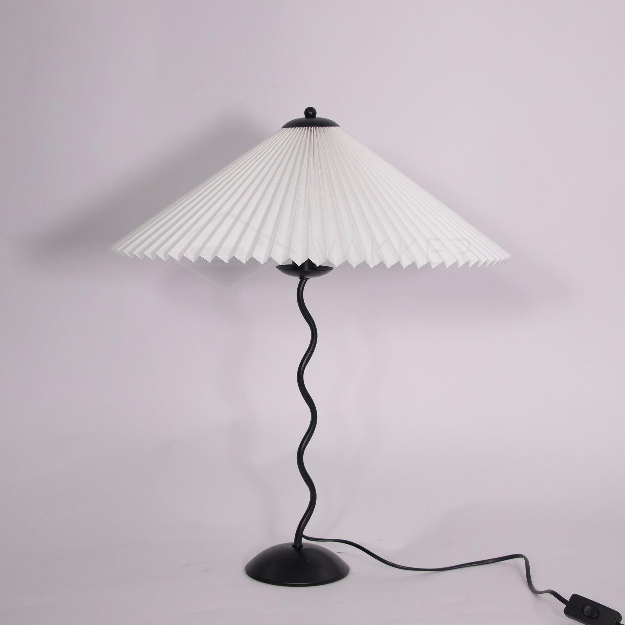 Vioro Fabric Table Lamp-Neutral Decor
