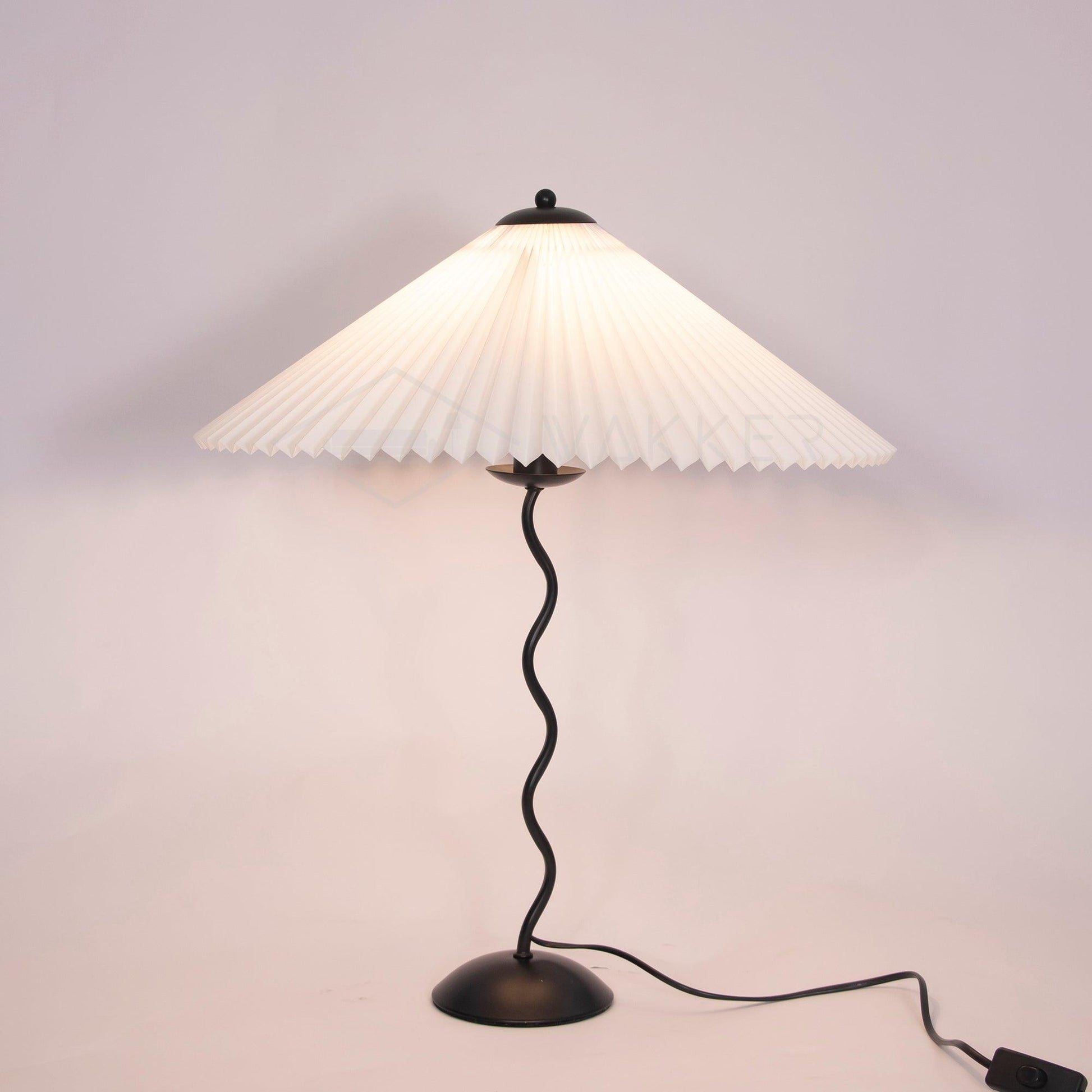 Vioro Fabric Table Lamp-Neutral Decor