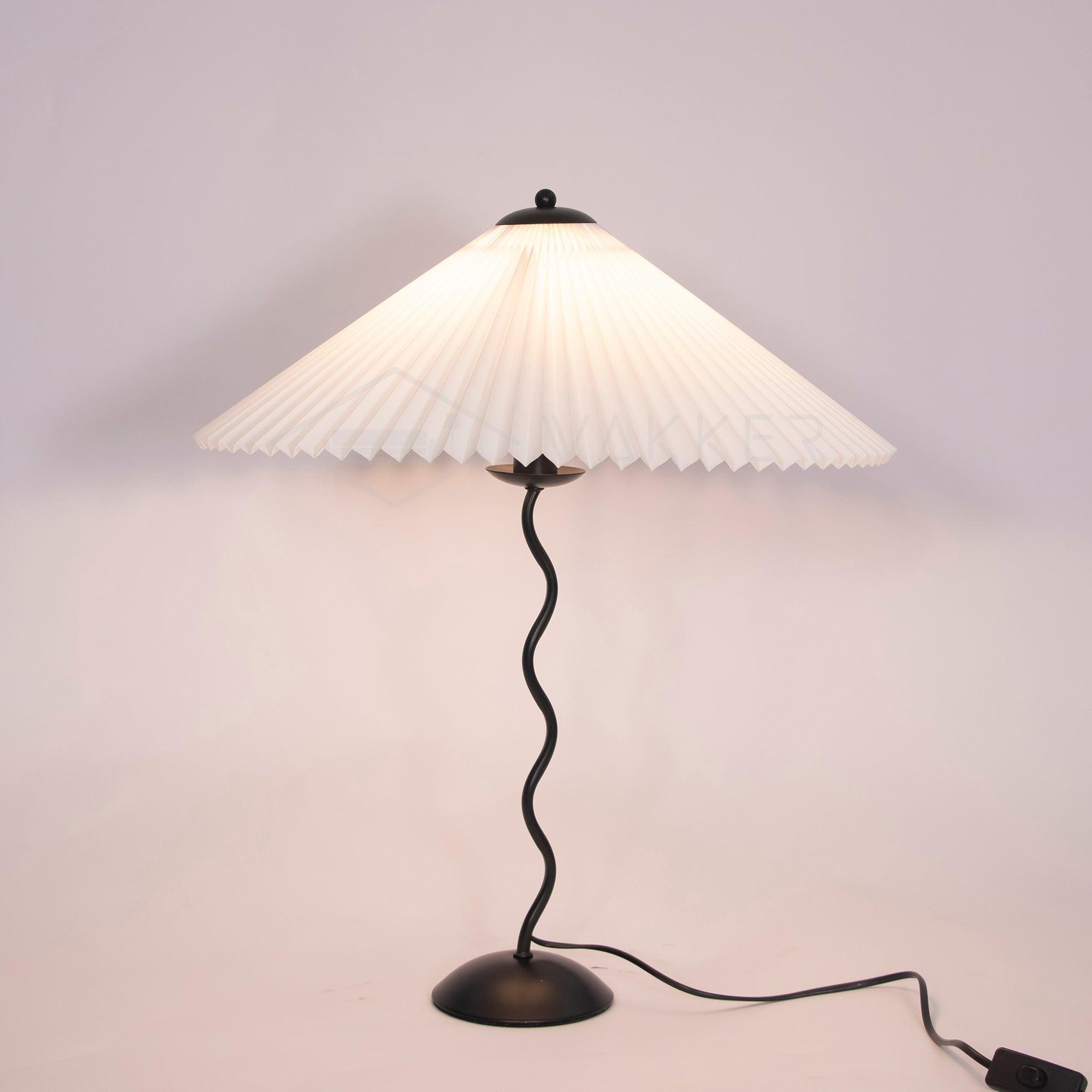 Vioro Fabric Table Lamp-Neutral Decor