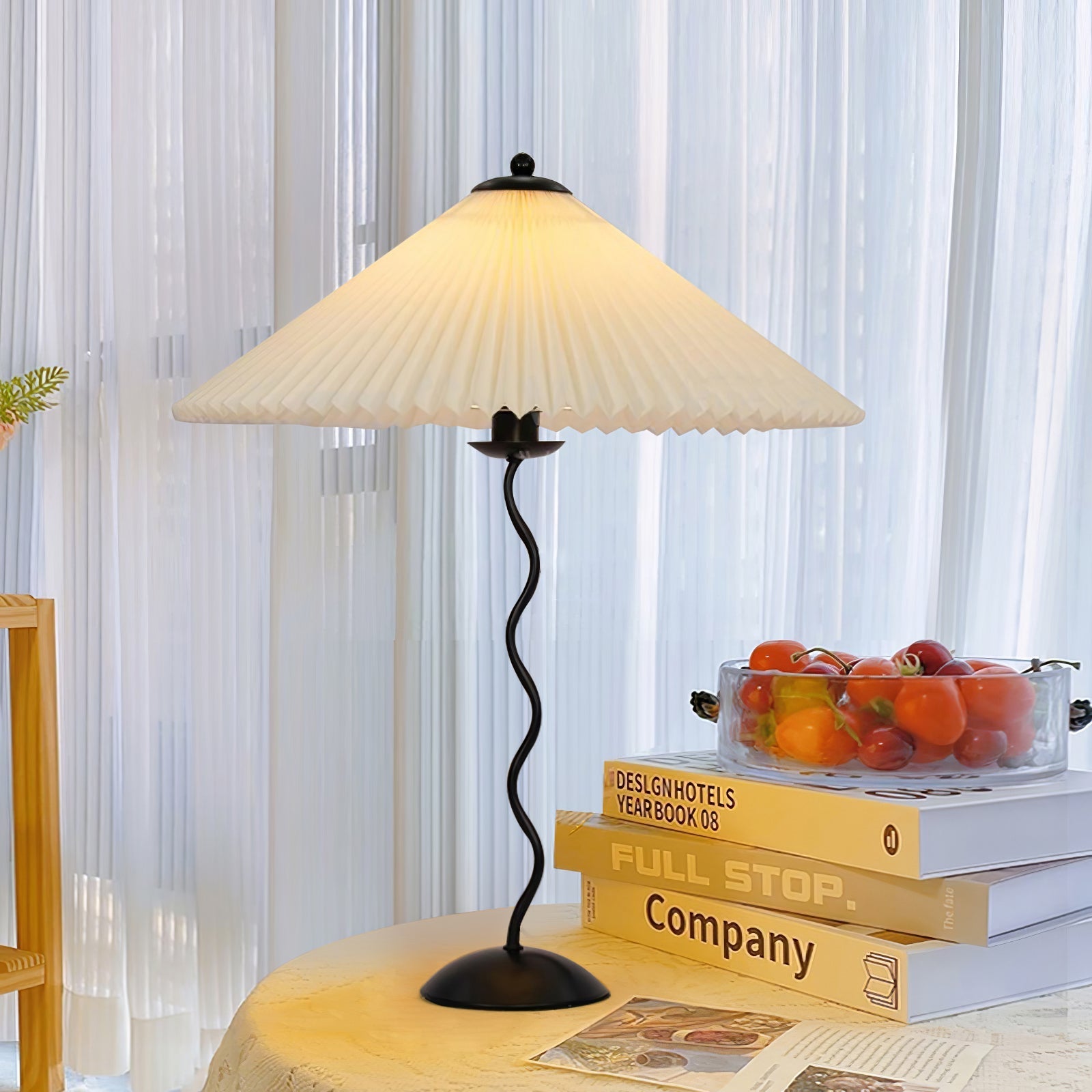Vioro Fabric Table Lamp-Neutral Decor