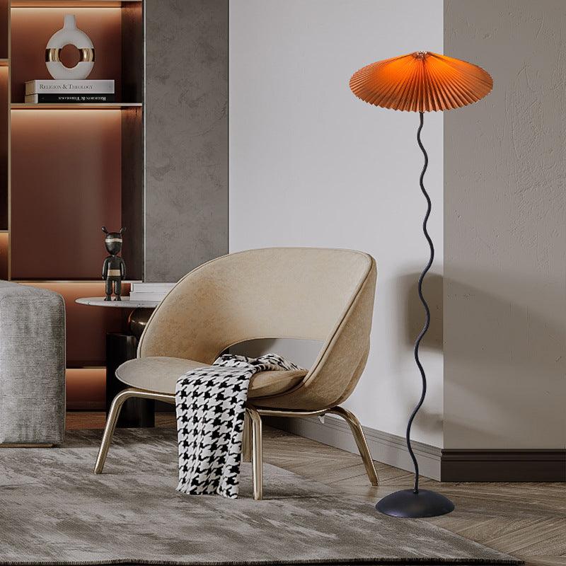 Lioraven Fabric Minimalist Floor Lamp-Neutral Decor
