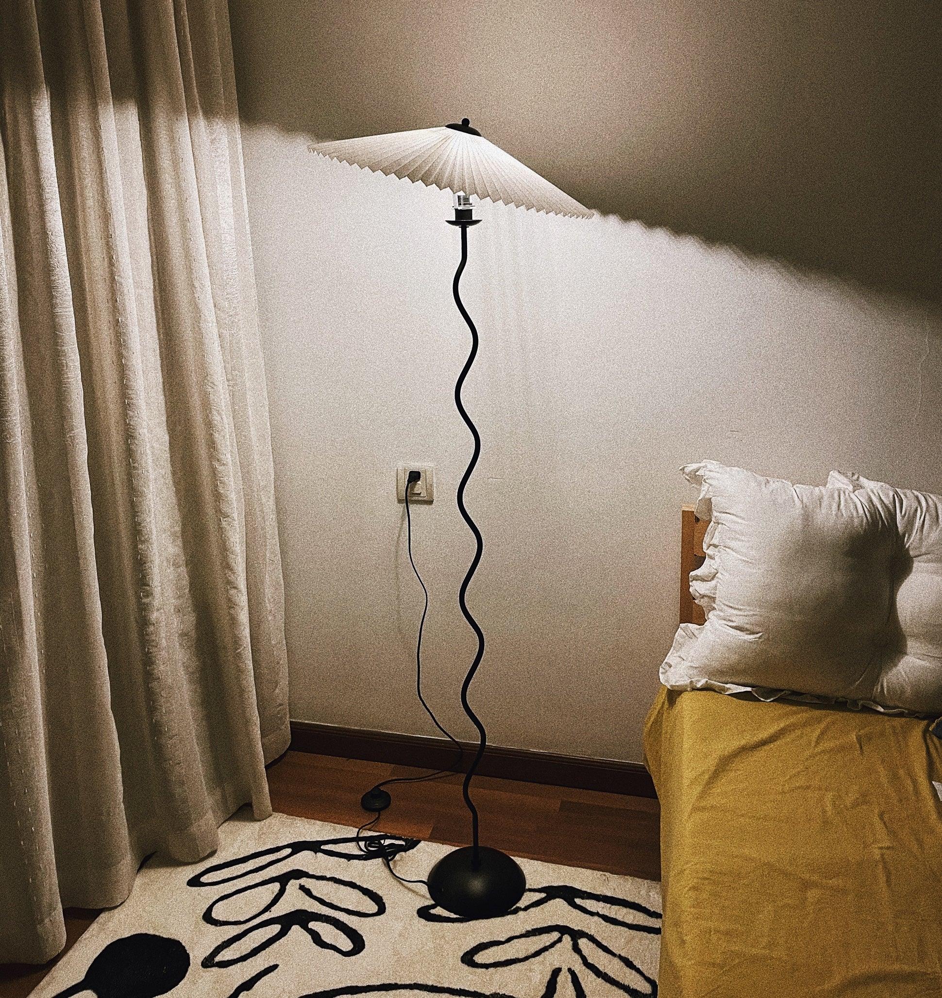 Lioraven Fabric Minimalist Floor Lamp-Neutral Decor