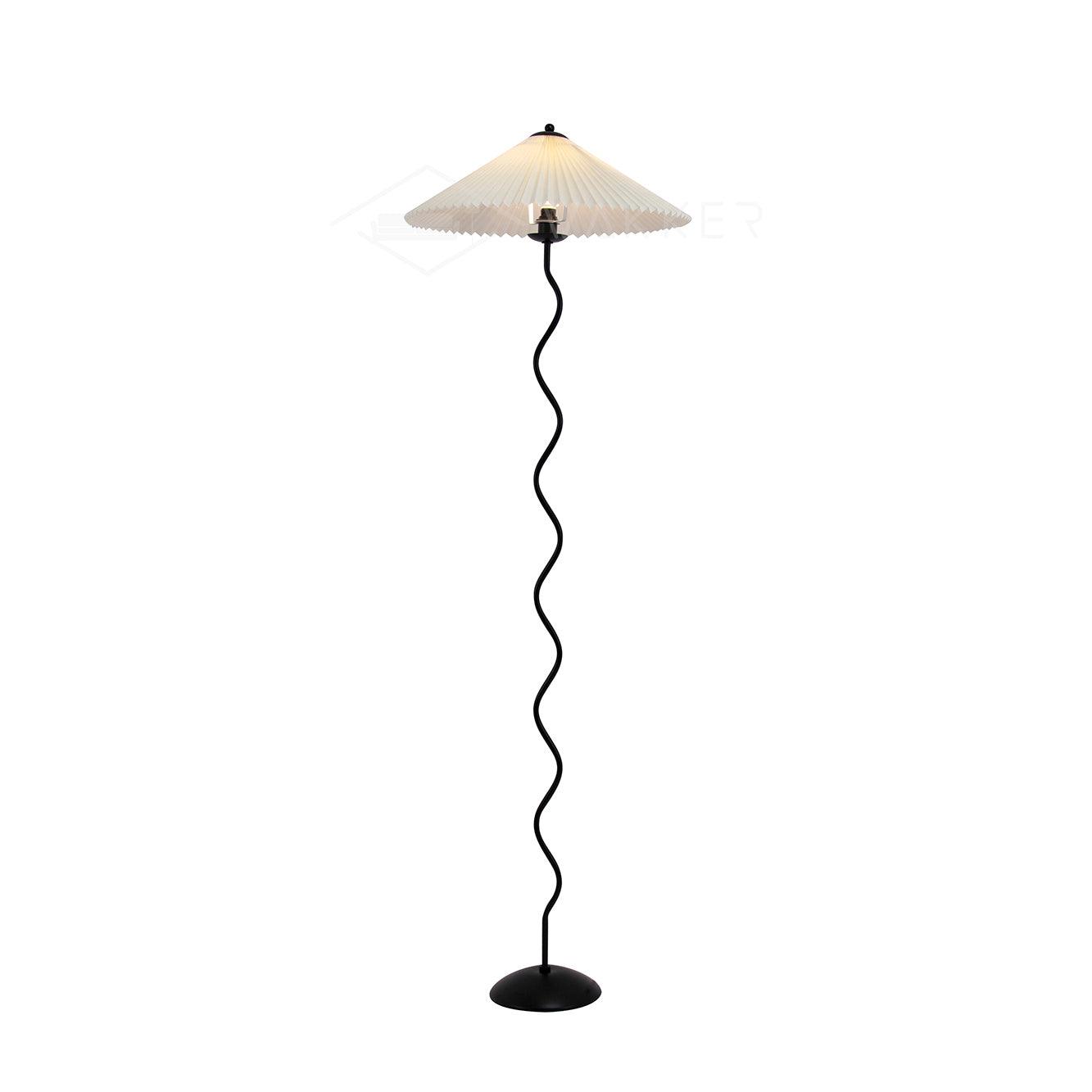 Lioraven Fabric Minimalist Floor Lamp-Neutral Decor
