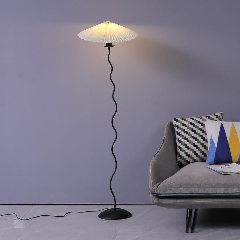 Lioraven Fabric Minimalist Floor Lamp-Neutral Decor