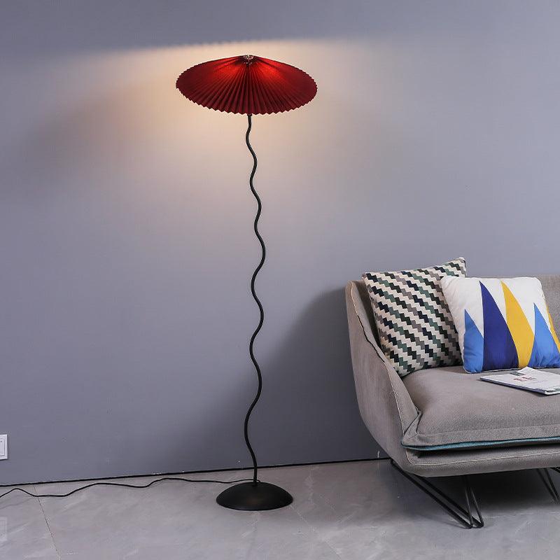 Lioraven Fabric Minimalist Floor Lamp-Neutral Decor