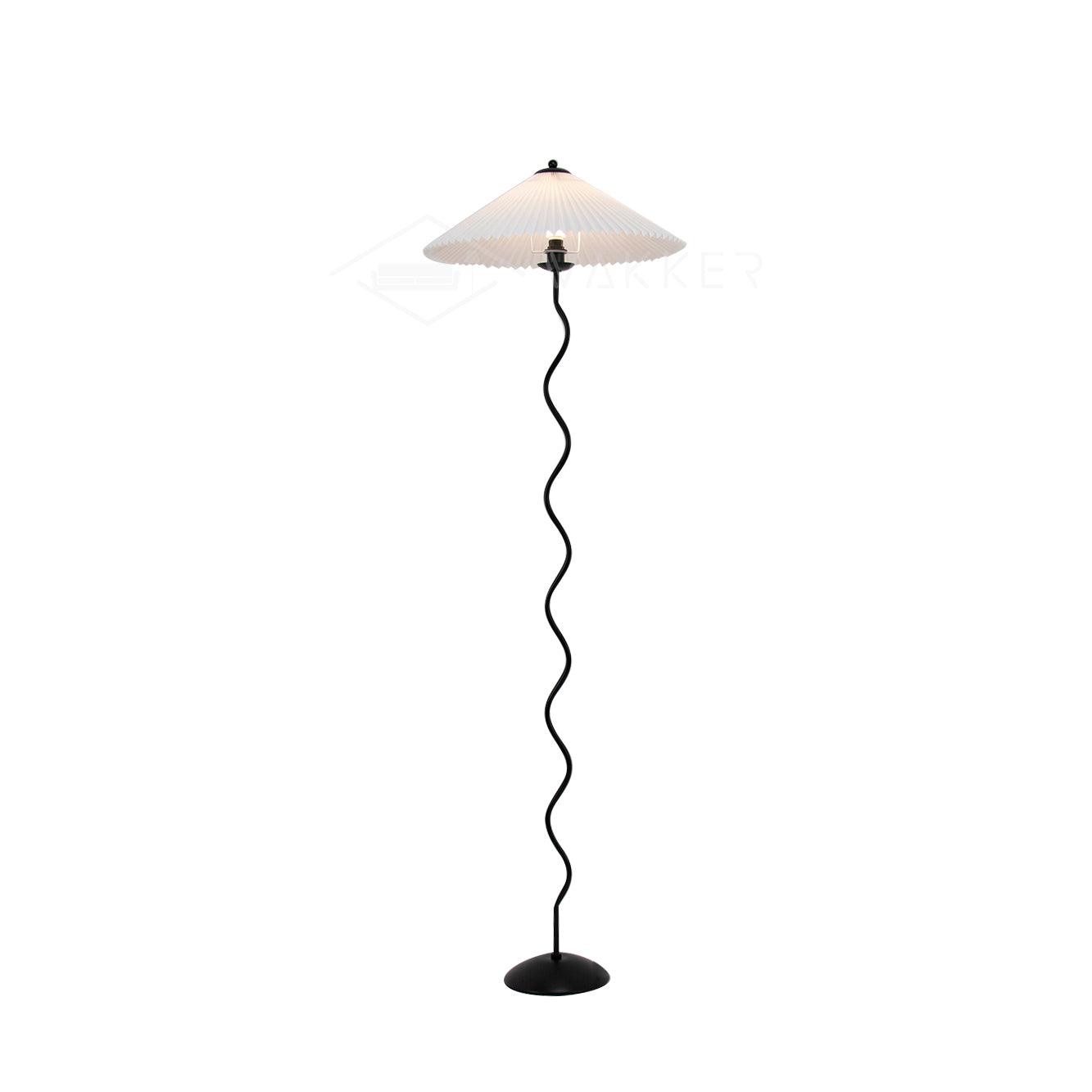 Lioraven Fabric Minimalist Floor Lamp-Neutral Decor