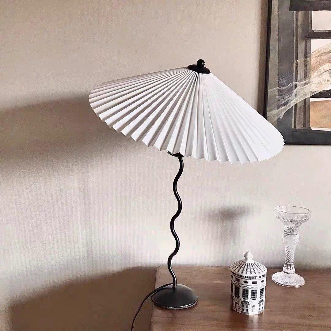Vioro Fabric Table Lamp-Neutral Decor