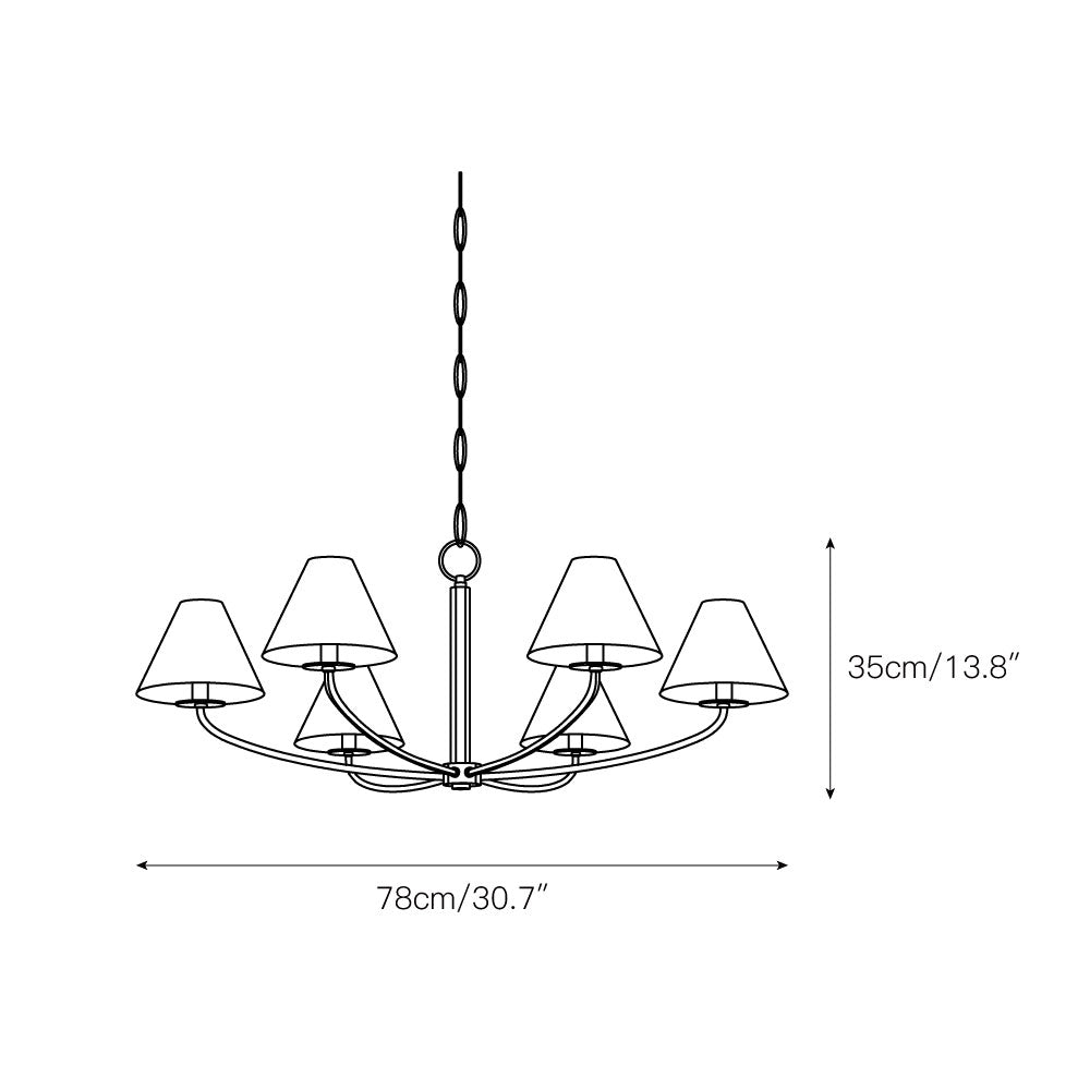 Lira Fabric Chandelier
