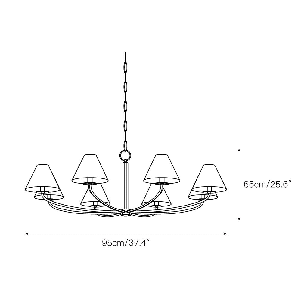 Lira Fabric Chandelier